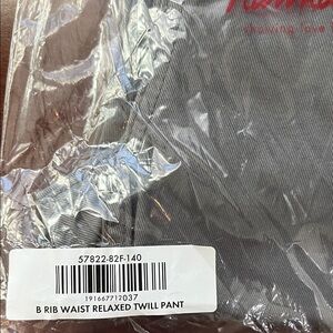 Hanna Andersson Gray Rib Waist Relaxed Twill Jean Pants Size 10/140 cm